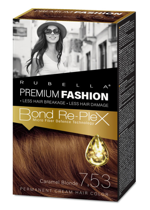 RUBELLA Premium Fashion Color 7.53 Карамельный блондин 