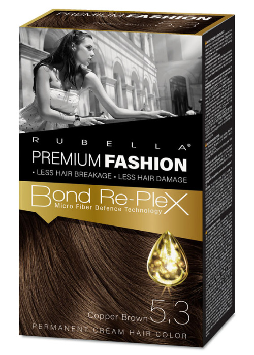 RUBELLA Premium Fashion Color 5.3 Медно-коричневый 