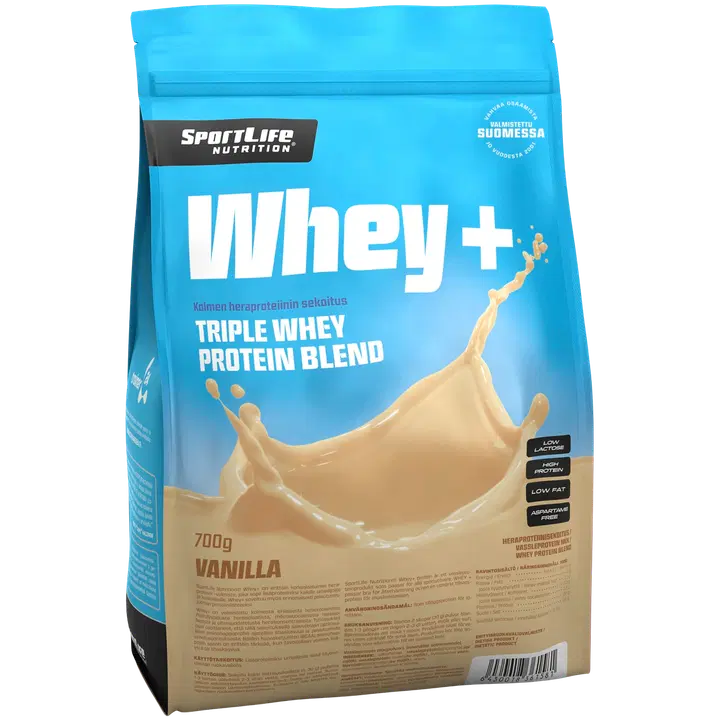 SportLife Nutrition Whey+ 700g vanilja heraproteiinisekoitus