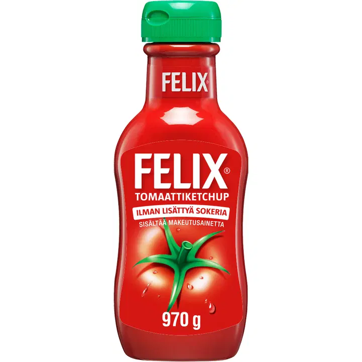 Felix Ketchup No Added Sugar 970g