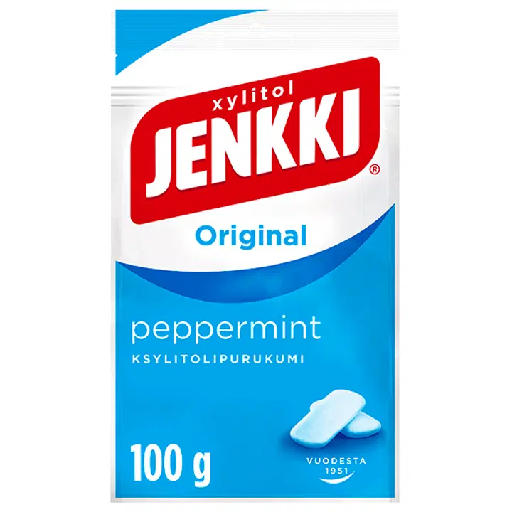 Jenkki жевательная резинка перечная мята 100 г