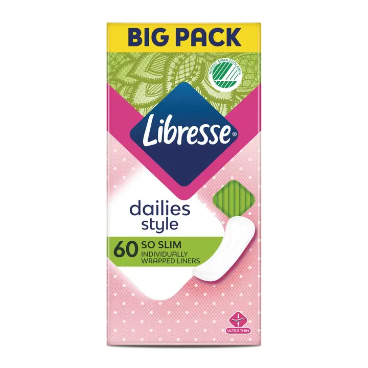 Libresse pikkuhousunsuoja 60kpl So Slim Big Pack