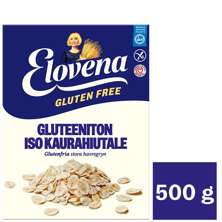 Elovena Gluteenit iso kaurahiutale 500g