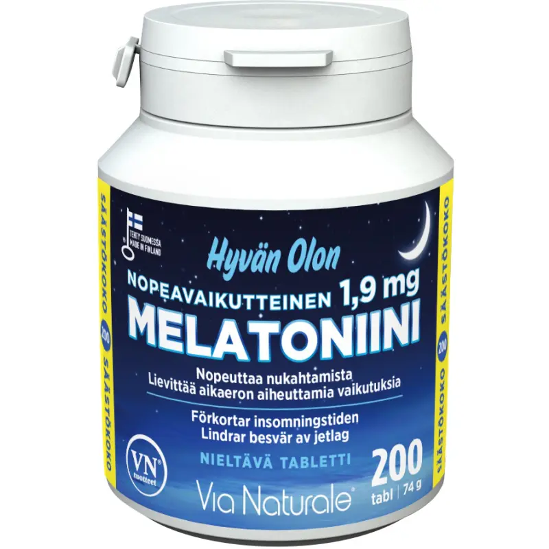 VN Hyvän Olon Melatonin, 1,9mg 200 pills