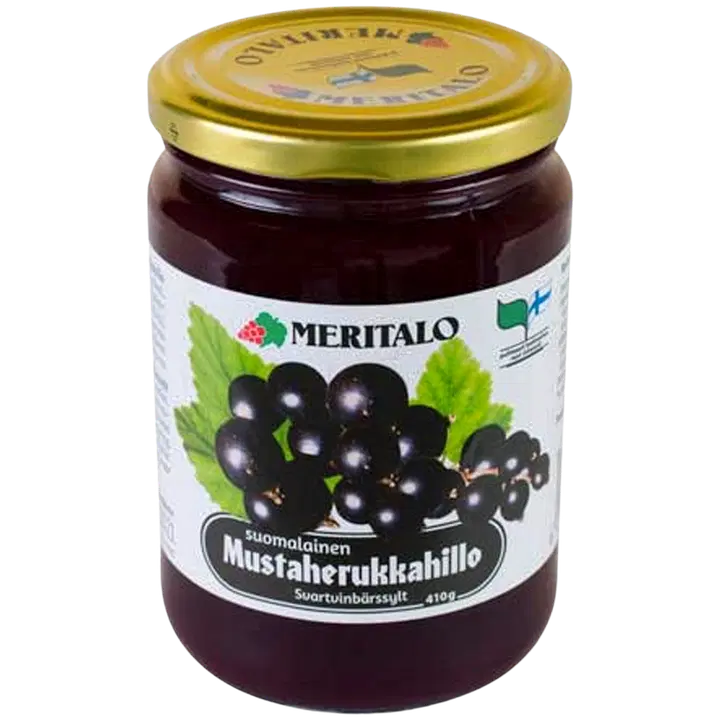 Meritalo Finnish Blackcurrant Jam 410g