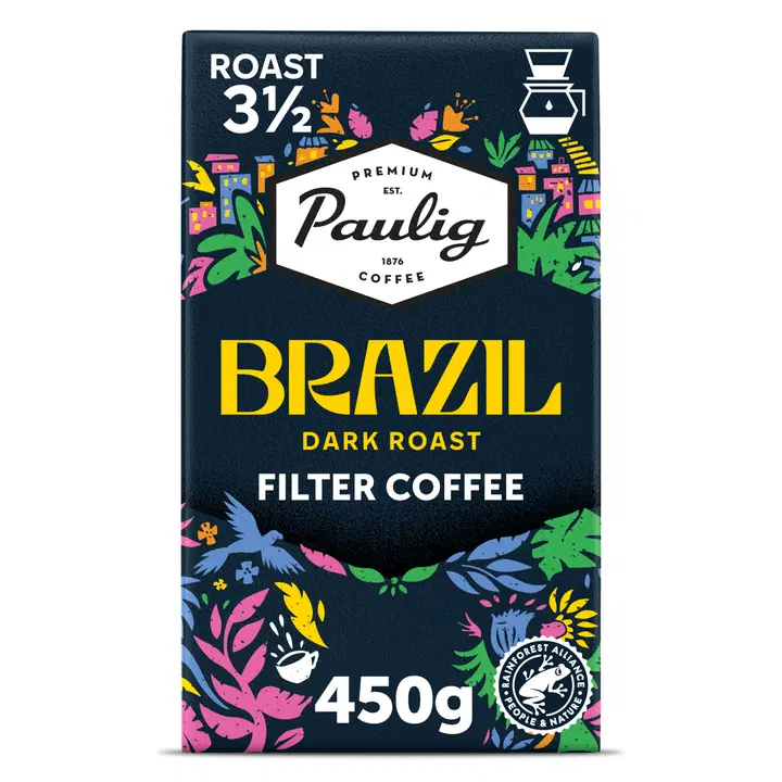 Brazil kahvi PAULIG tummapaahto 450G UTZ