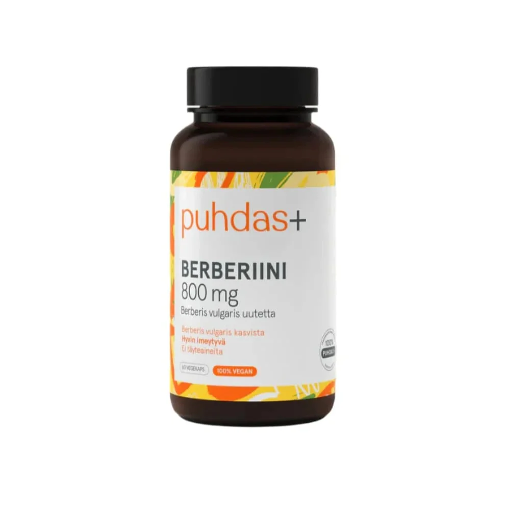 Puhdas+ Berberiini 800 mg 60 kaps