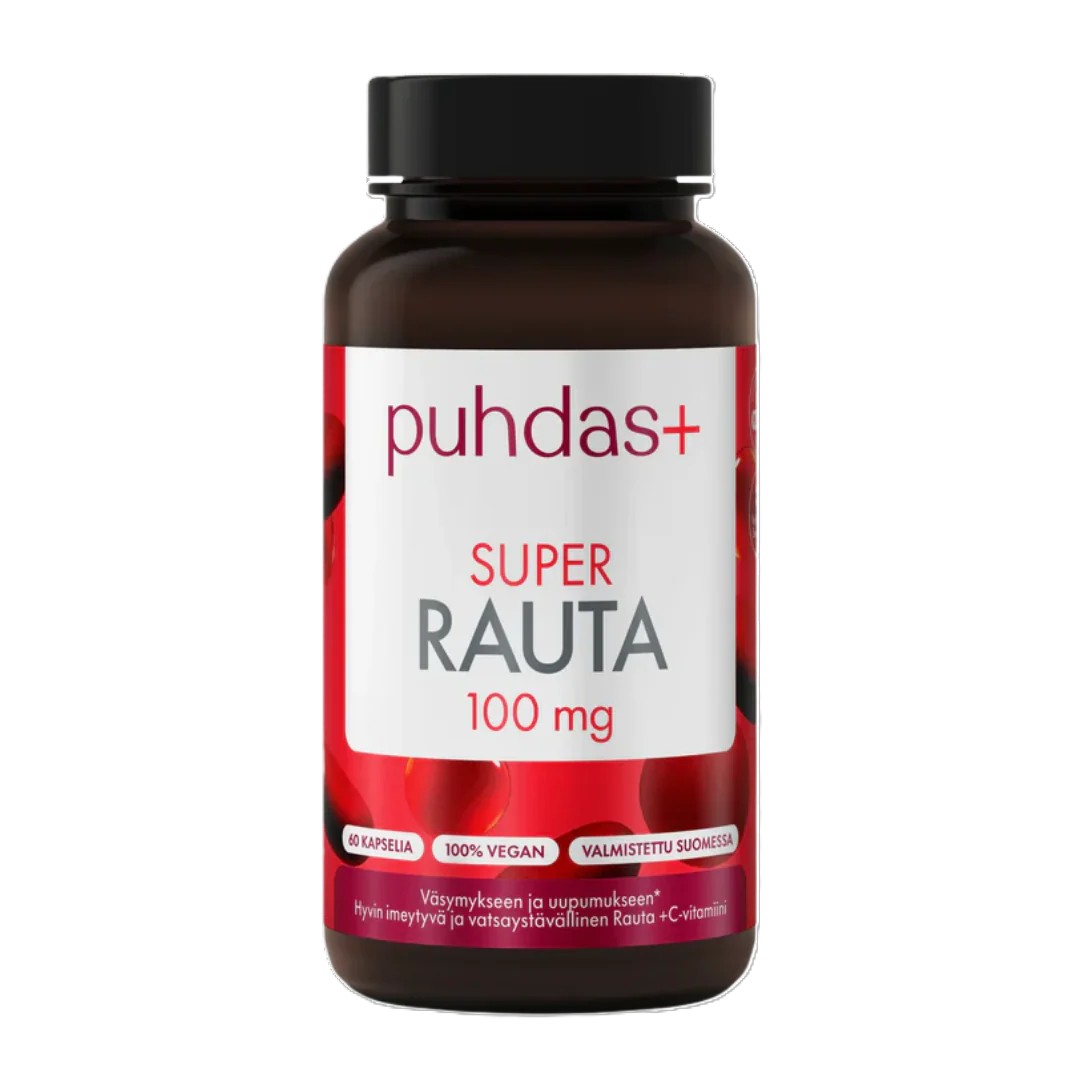 Puhdas+ Super Rauta 100 mg 60 kaps