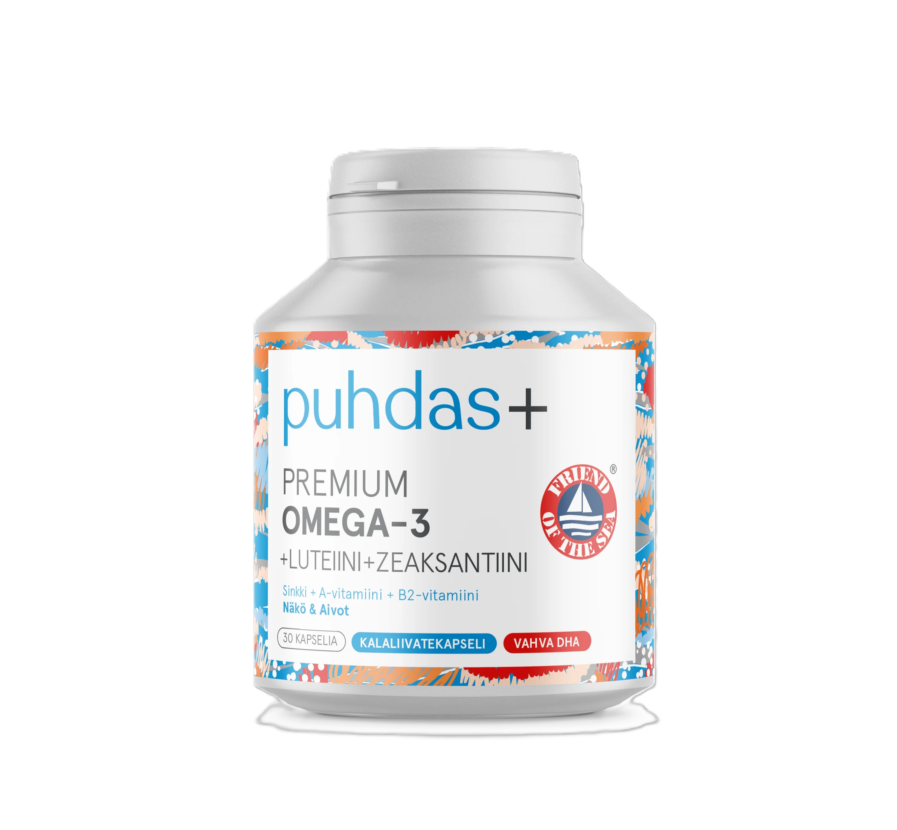 Puhdas+ Premium Omega-3 + Luteiini + Zeaksantiini 30 kaps