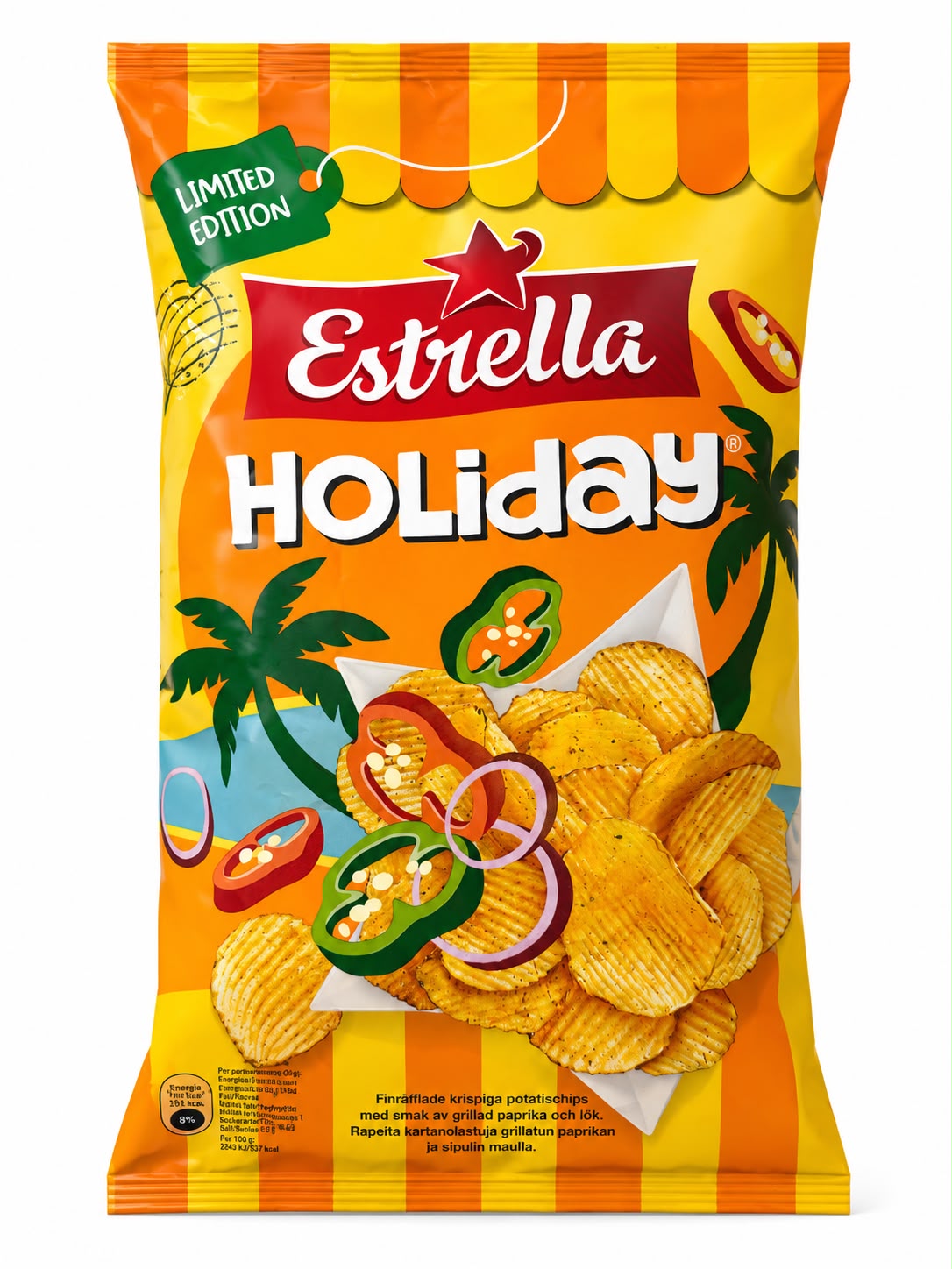 Estrella chips parmesan & sea salt 275g