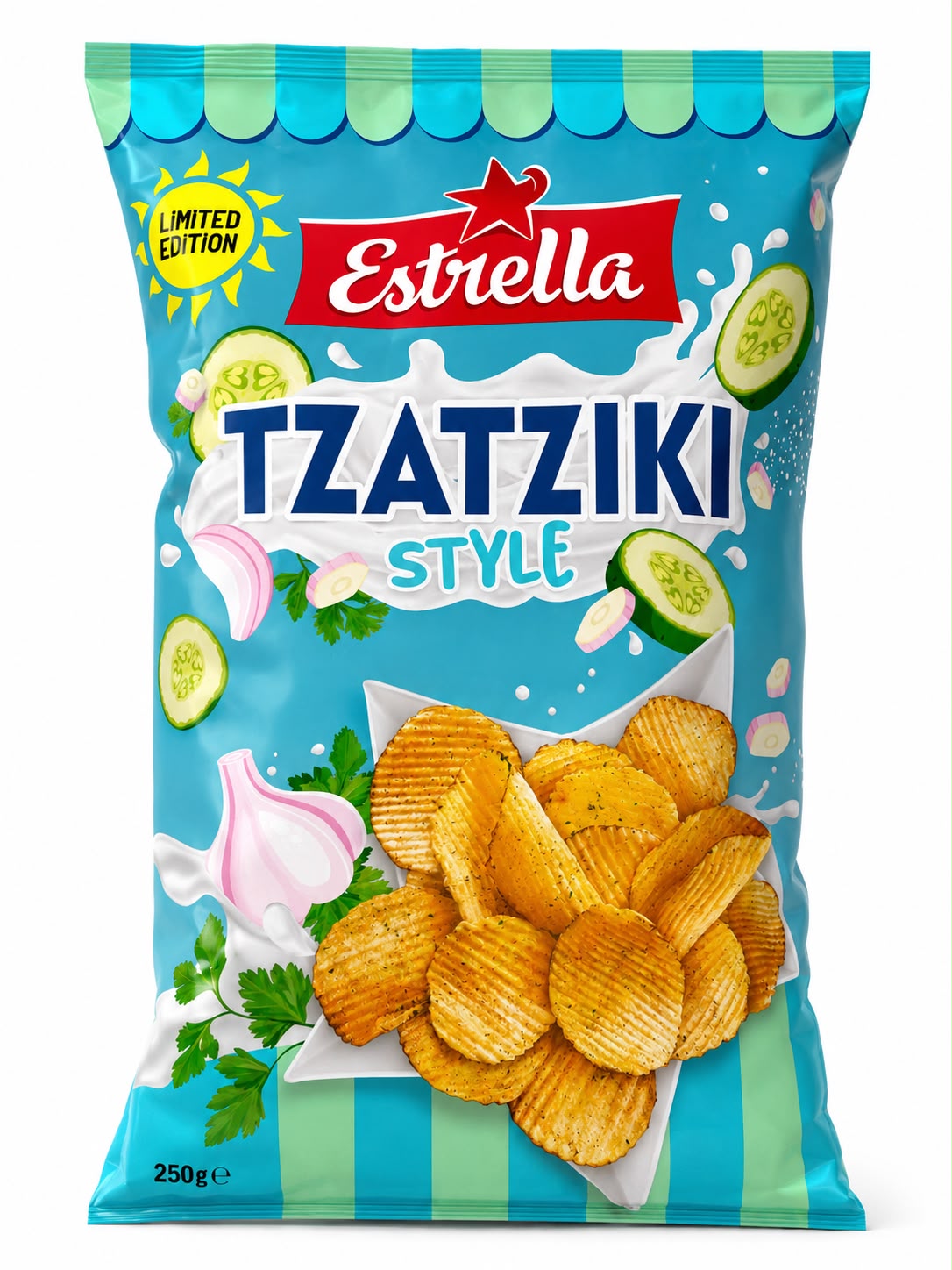 Estrella chips parmesan & sea salt 275g