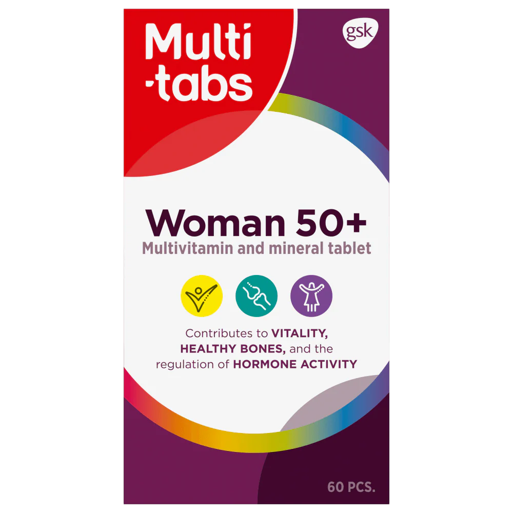 Multi-tabs Woman 50+ Monivitamiini 60 tablettia