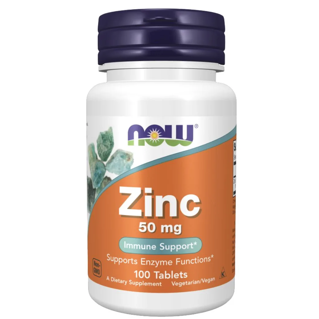 Now Foods Zinc 50mg 100 tabl