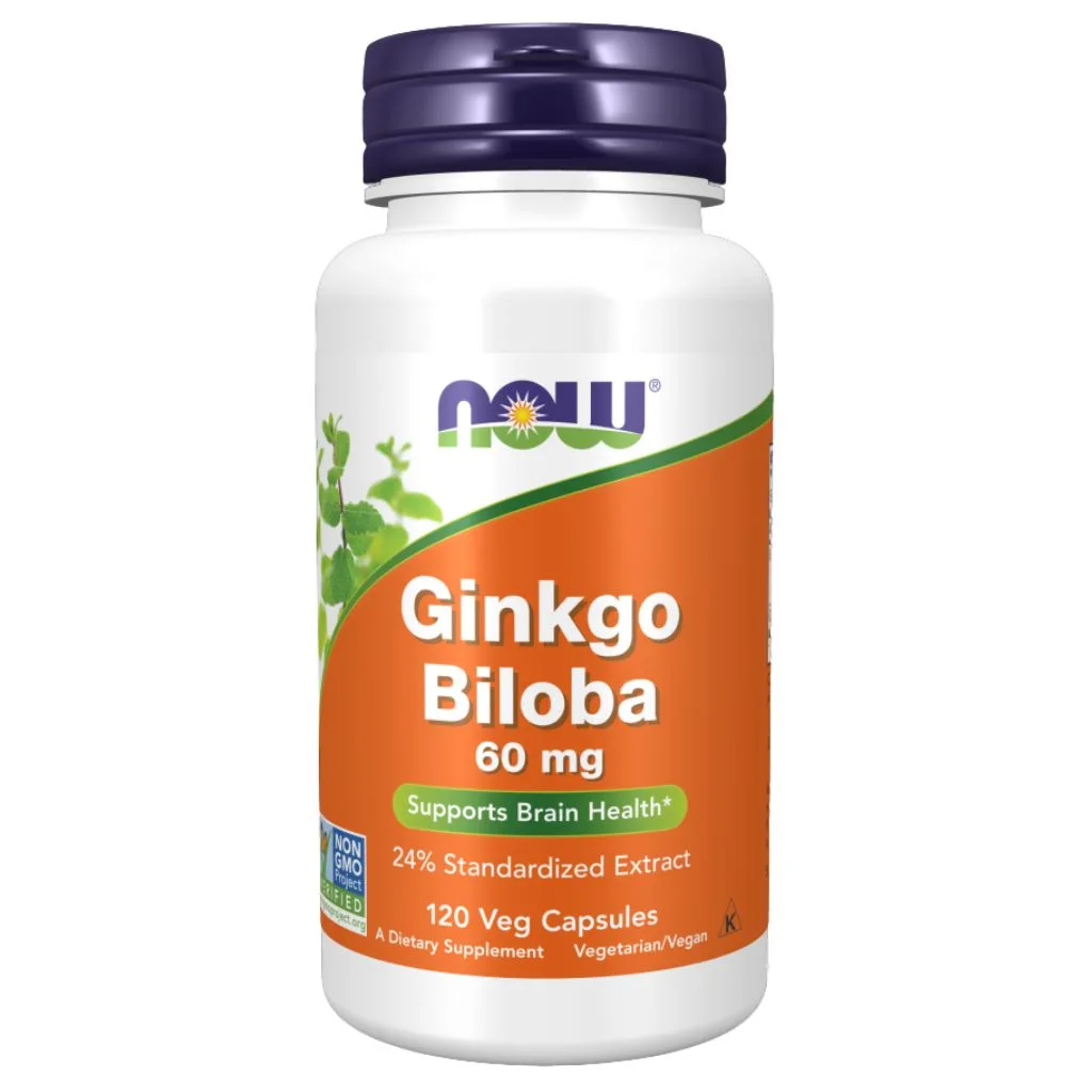 Now Foods Ginkgo Biloba 60mg 120 kaps