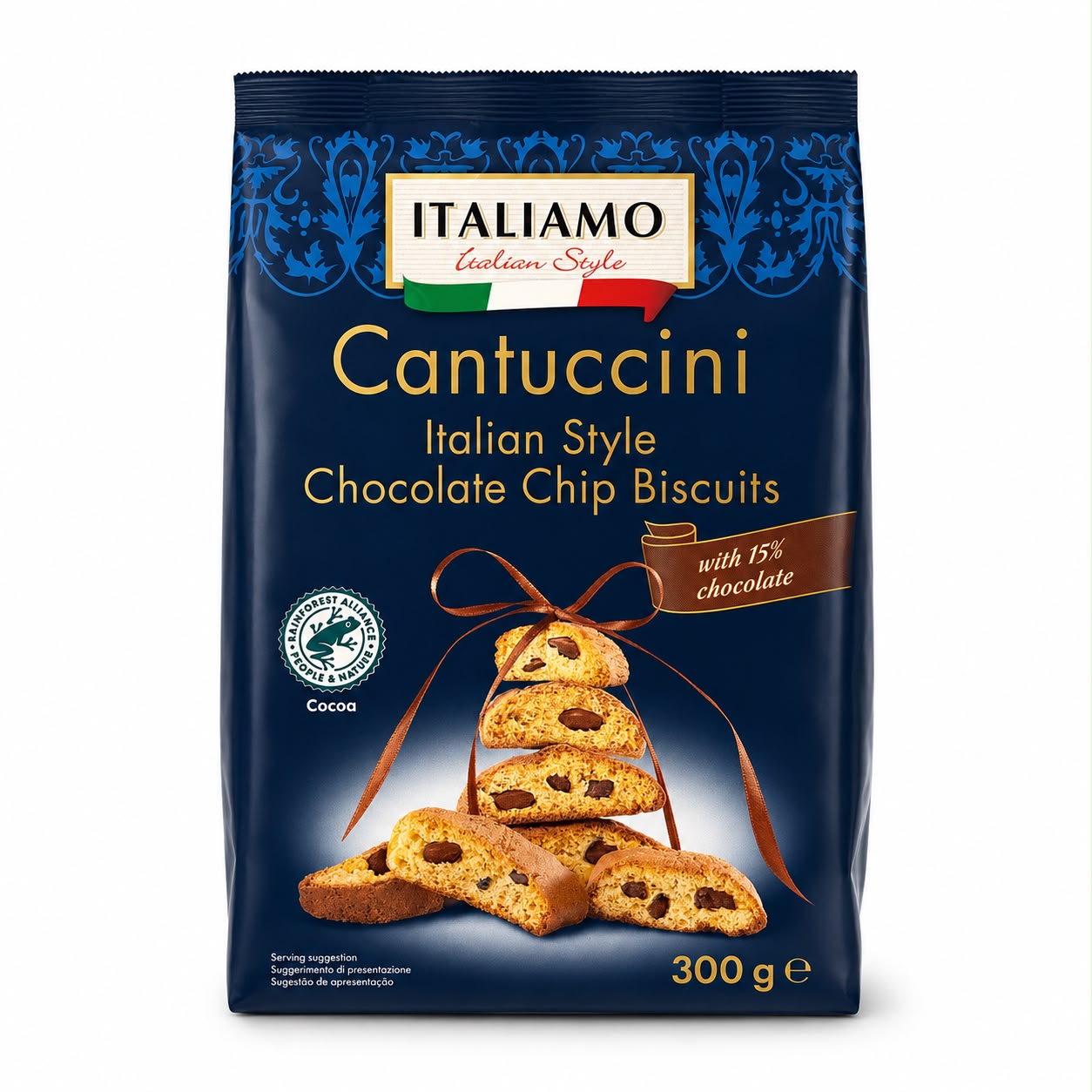 Italiamo Cantuccini italialaistyyliset suklaakeksit - italialaiset suklaakeksit, 300g