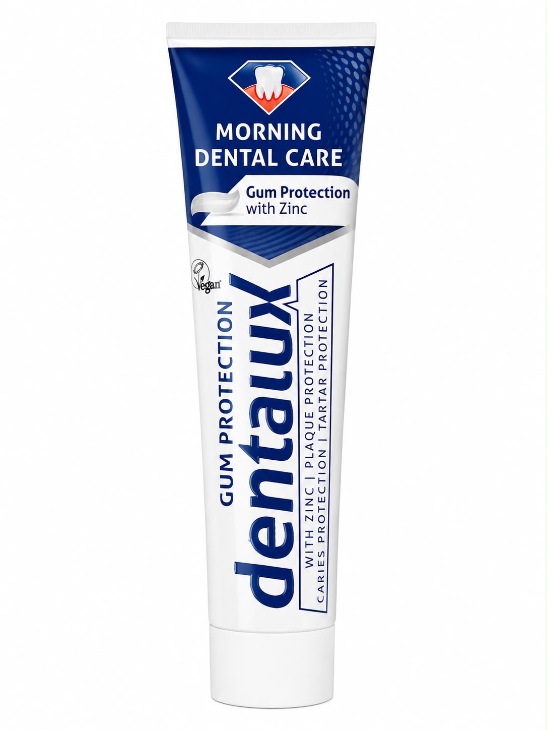 Dentallux Morning Dental Care Iensuoja – Sinkkihammastahna ikenien suojaamiseen, 125 ml