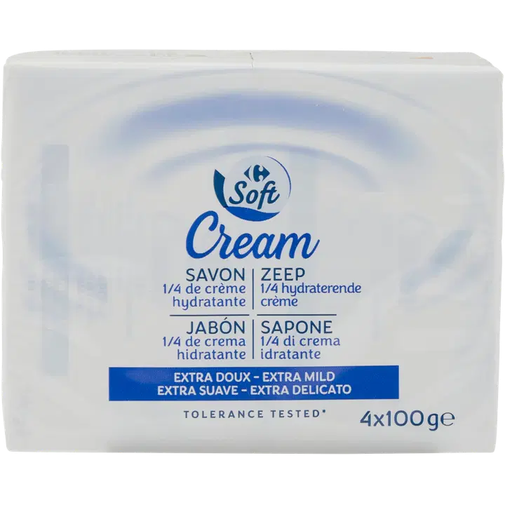 Carrefour Soft Cream Soap saippua 4x100g