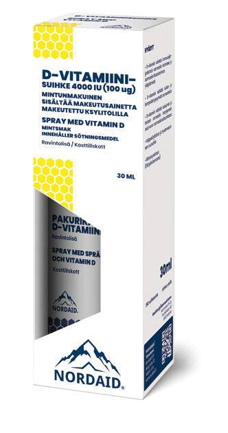 Nordaid D3-vitamiinisuihke 100 µg 30 ml