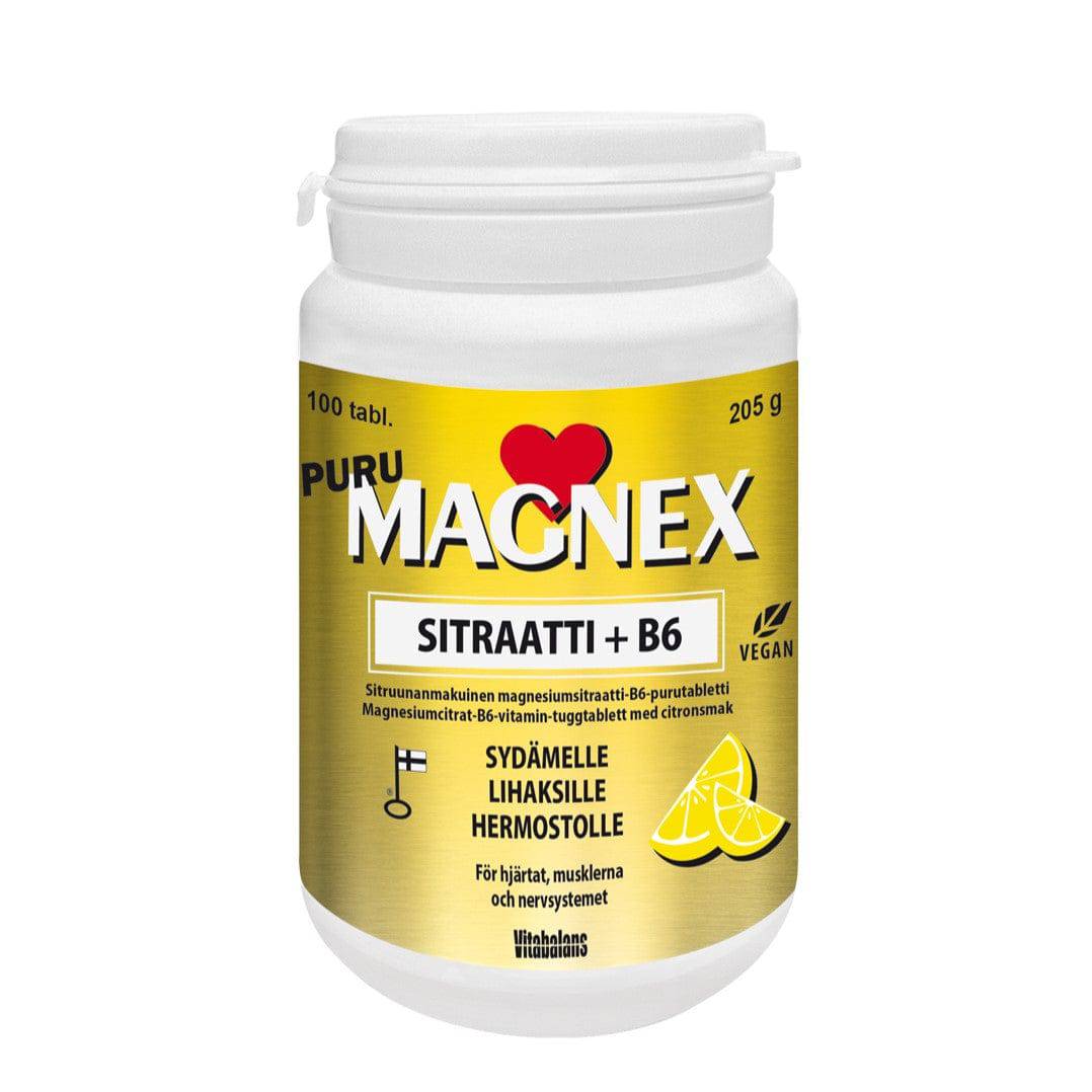 Magnex Sitraatti + B6-vitamiini Sitruuna