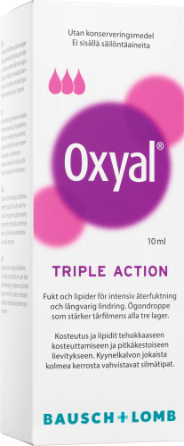 xyal Triple Action - Silmätipat 10 ml