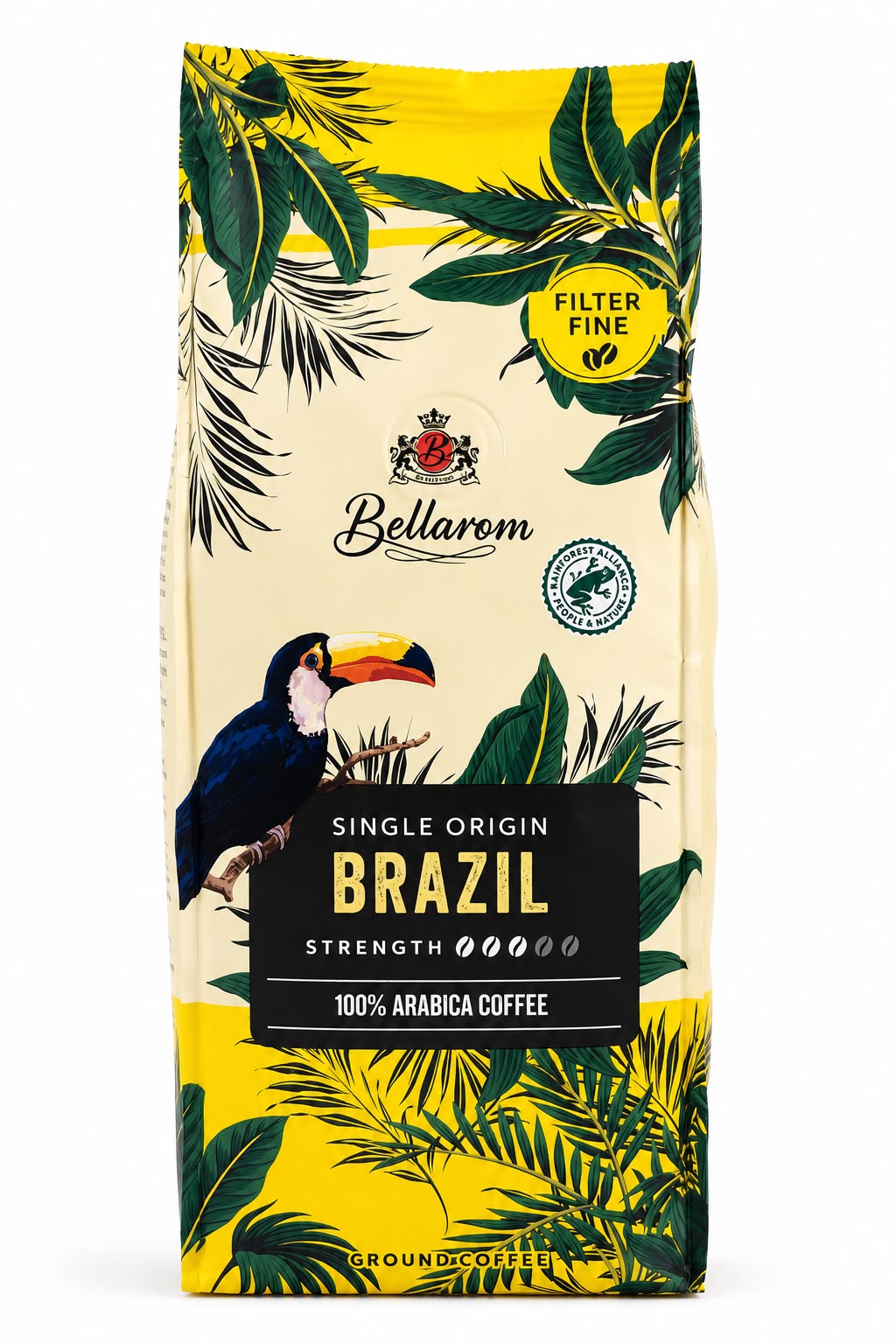 Bellarom Single Origin Brazil, jauhettu kahvi, 250 g