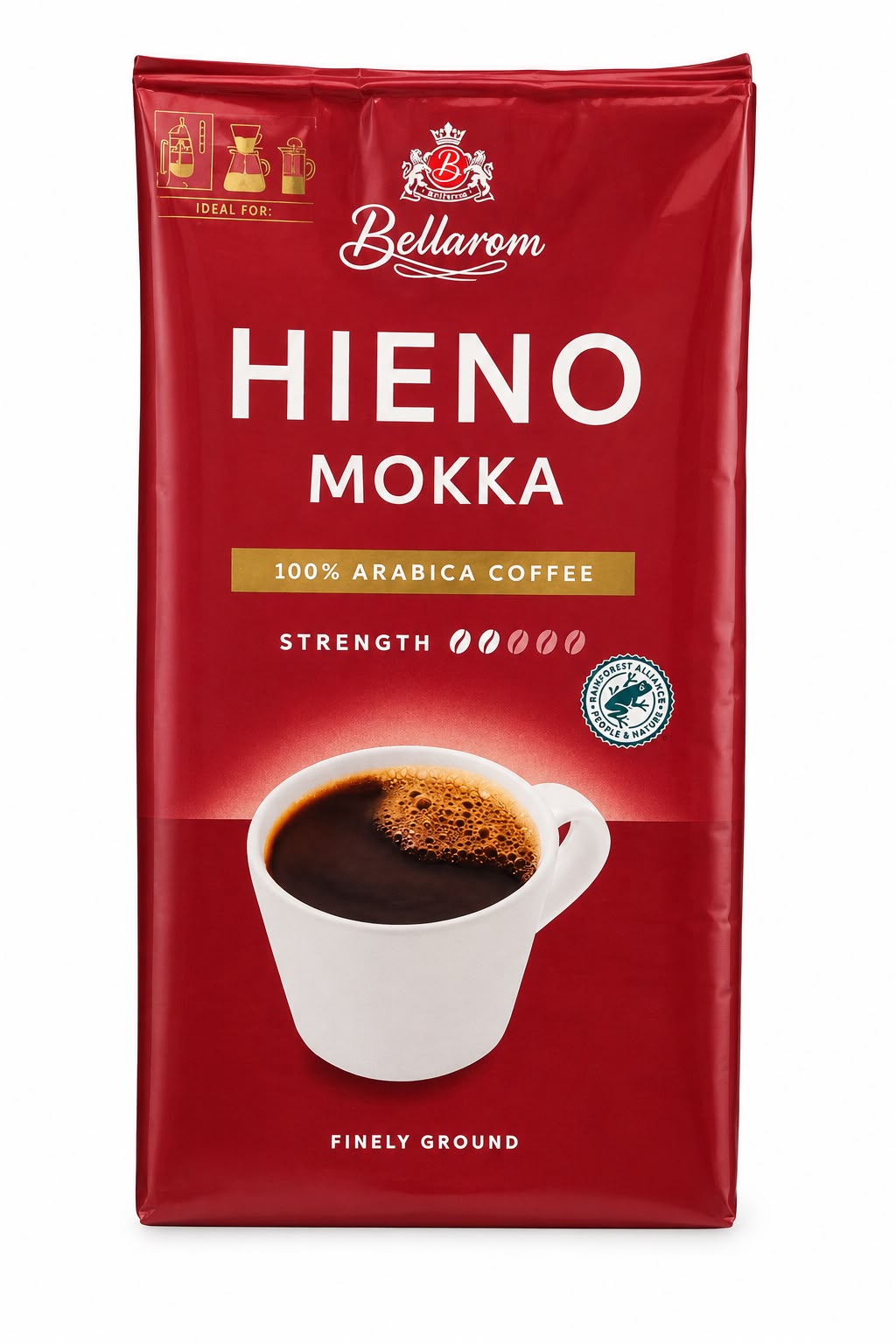 Bellarom Hieno Mokka, jauhettu kahvi, 500 g
