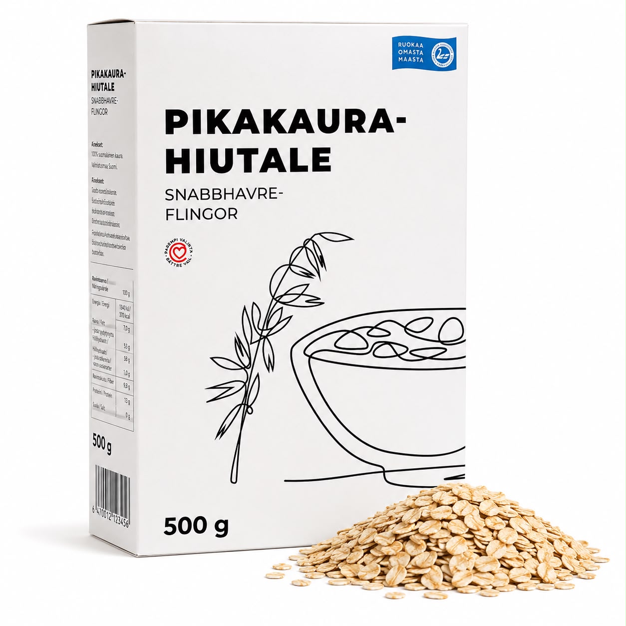 Pikakaurahiutaleet, 500 g