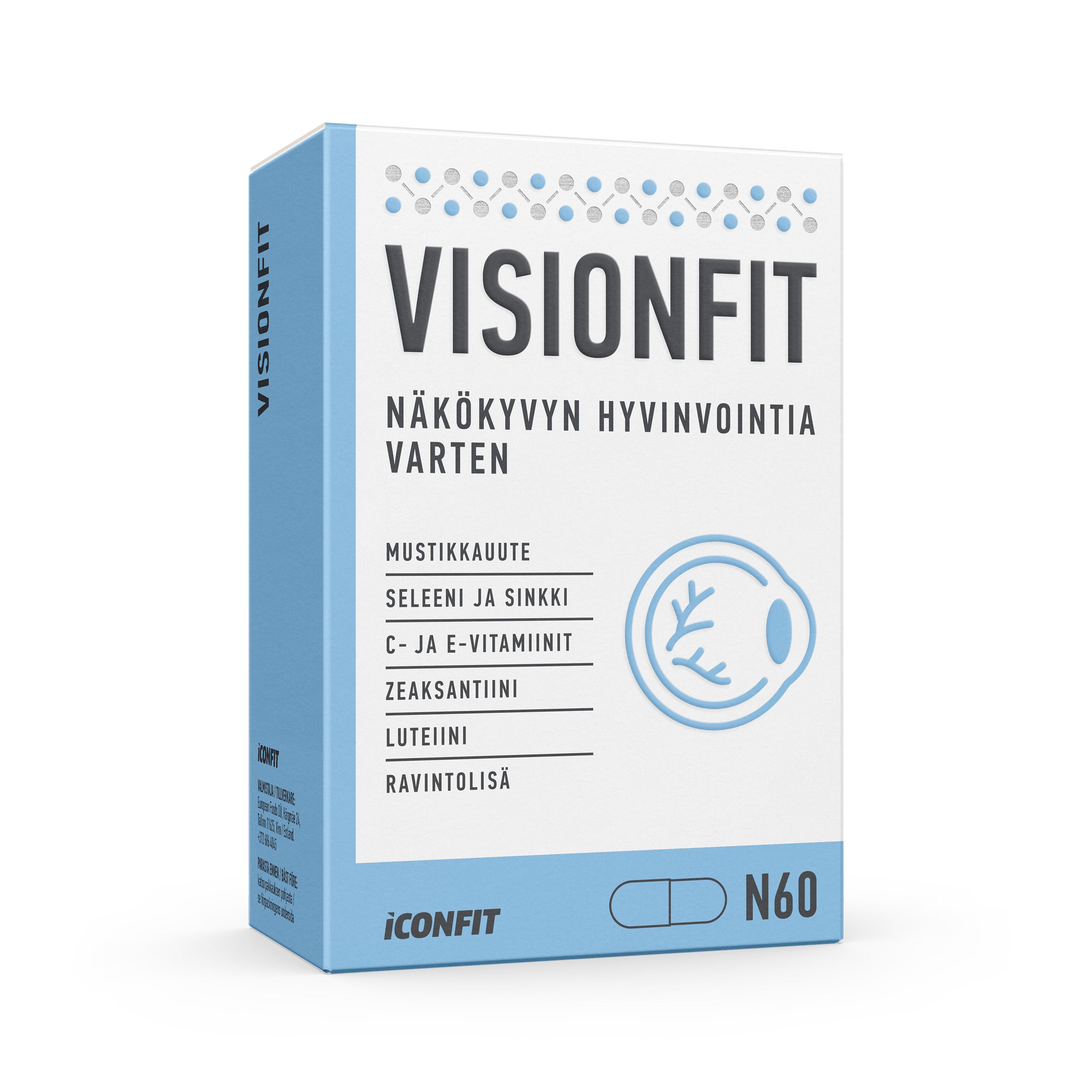 Iconfit Visionfit Näön tukemiseksi, 60 kpl