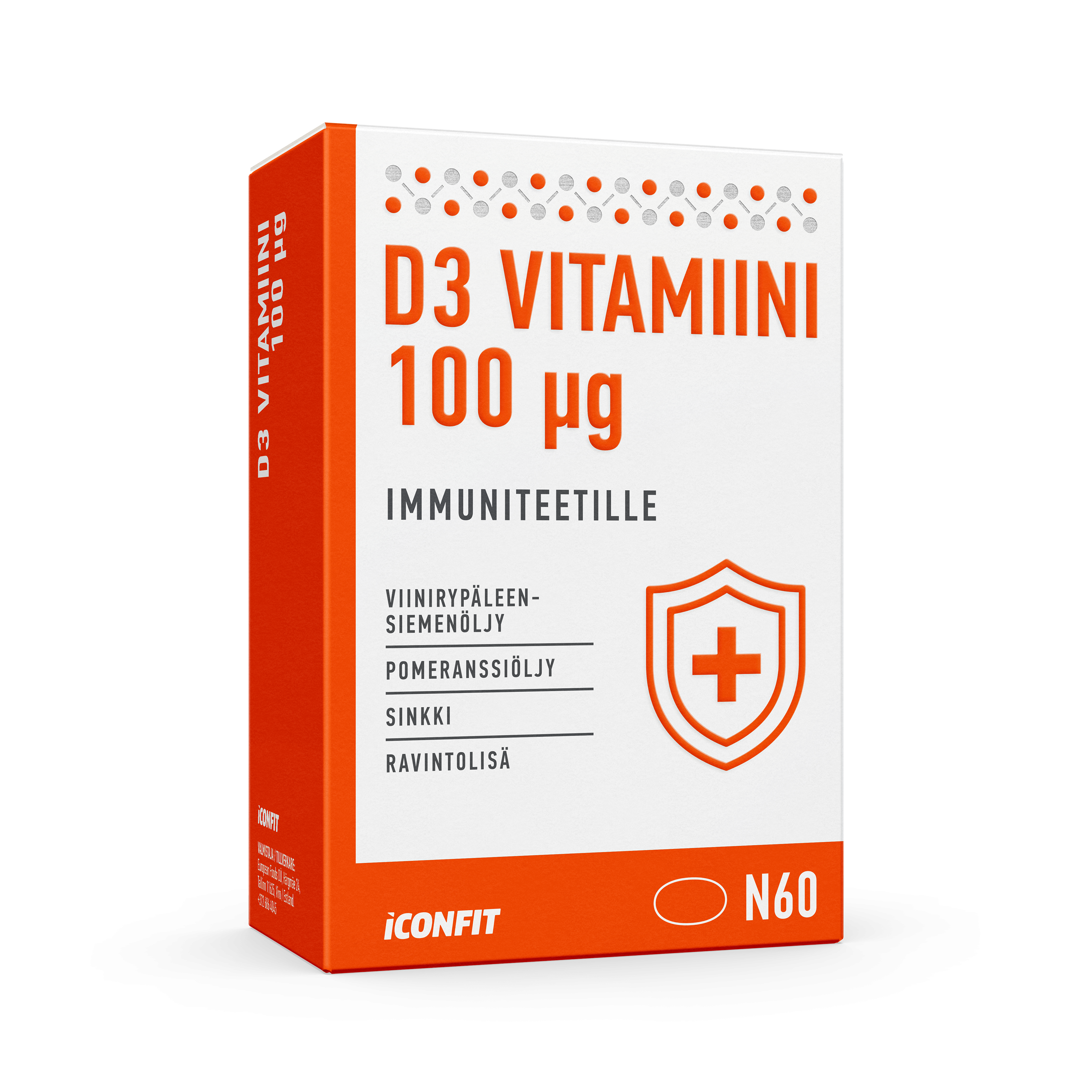 Iconfit Vitamin D3 Immunity 4000 IU 60 kpl