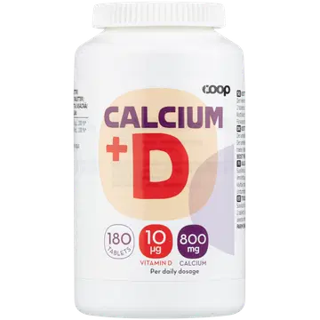Coop Kalsium 800mg + D 180 tablettia