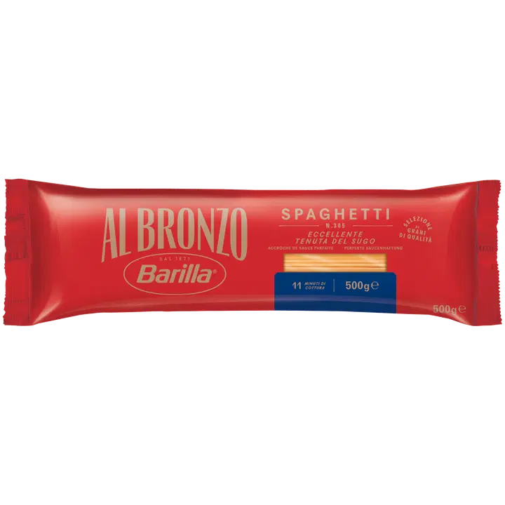 Barilla Al Bronzo Spaghetti n. 305 durumvehnästä valmistettu pasta 500g