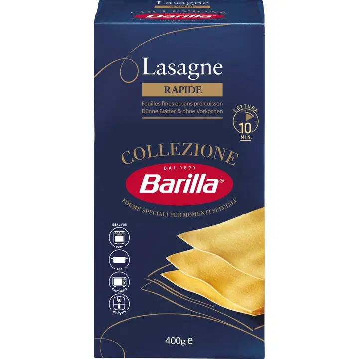Barilla Collezione Lasagne rapid durumvehnästä valmistettu pasta 500g