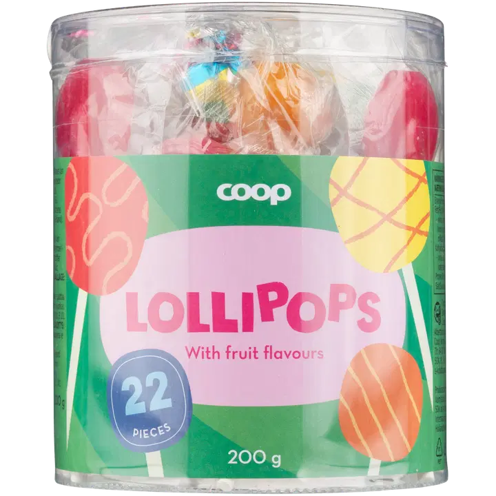 Coop hedelmänmakuiset tikkarit 200 g