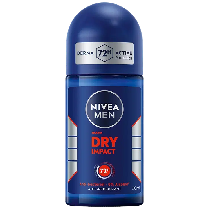 NIVEA MEN 50ml Dry Impact Deo Roll-On -antiperspirantti