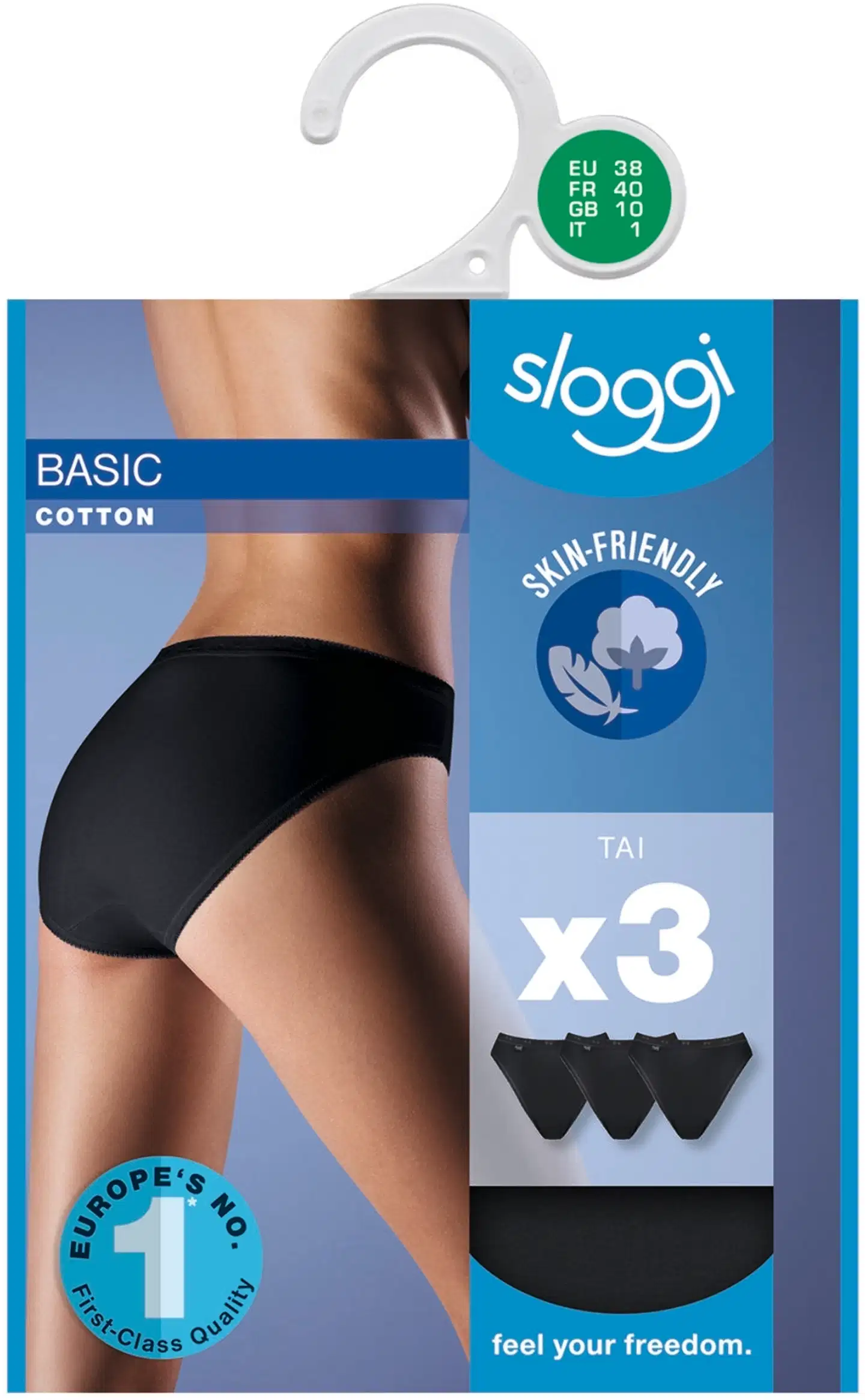 Sloggi Sloggi Basic Tai naisten alushousut 3-pack (копия)