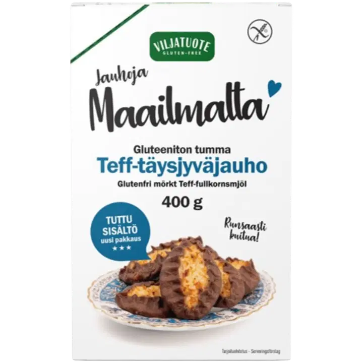 Viljatuote TEF Цельнозерновая мука без глютена 400г 