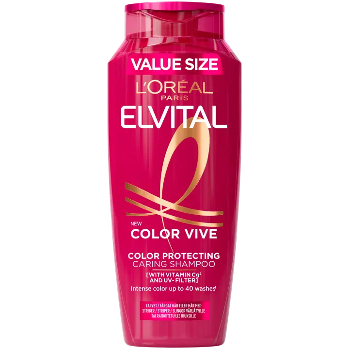 L'Oréal Paris Elvital Color-Vive Shampoo värjätyille ja raidoitetuille hiuksille 400ml