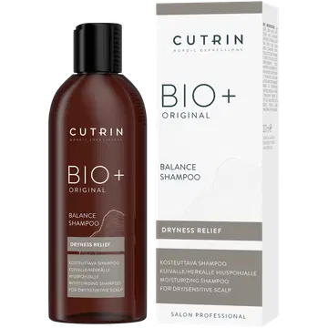 CUTRIN BIO+ Original Shampoo kuivalle hiuspohjalle 200 ml