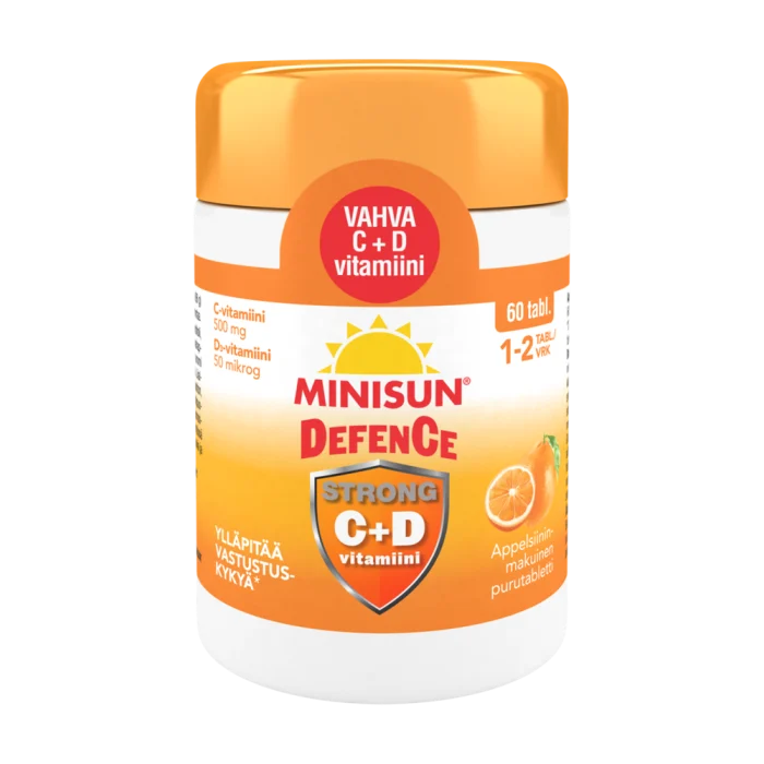 Minisun Defence Strong C+D vitamiini 60 tabl