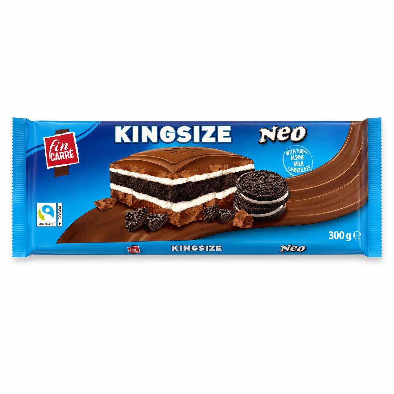 Fin Carré King Size Neo -maitosuklaa keksi- ja kermatäytteellä, 300 g