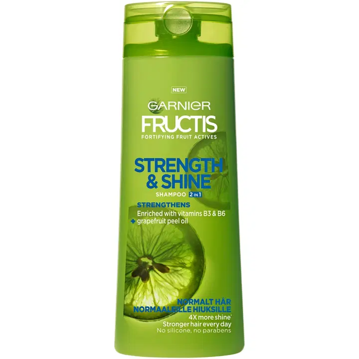 Garnier Fructis Strength & Shine 2in1 shampoo normaaleille hiuksille 400ml