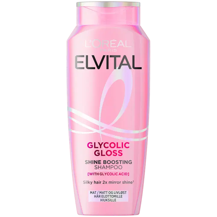 L'Oreal Paris Elvital 250ml Glycolic Gloss Shampoo kiillottomille ja elottomille hiuksille 250 ml