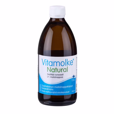 Vitamolke Natural 500ML maitohappokäynyt