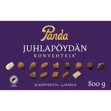 Panda Juhlapöydän suklaakonvehti 800g