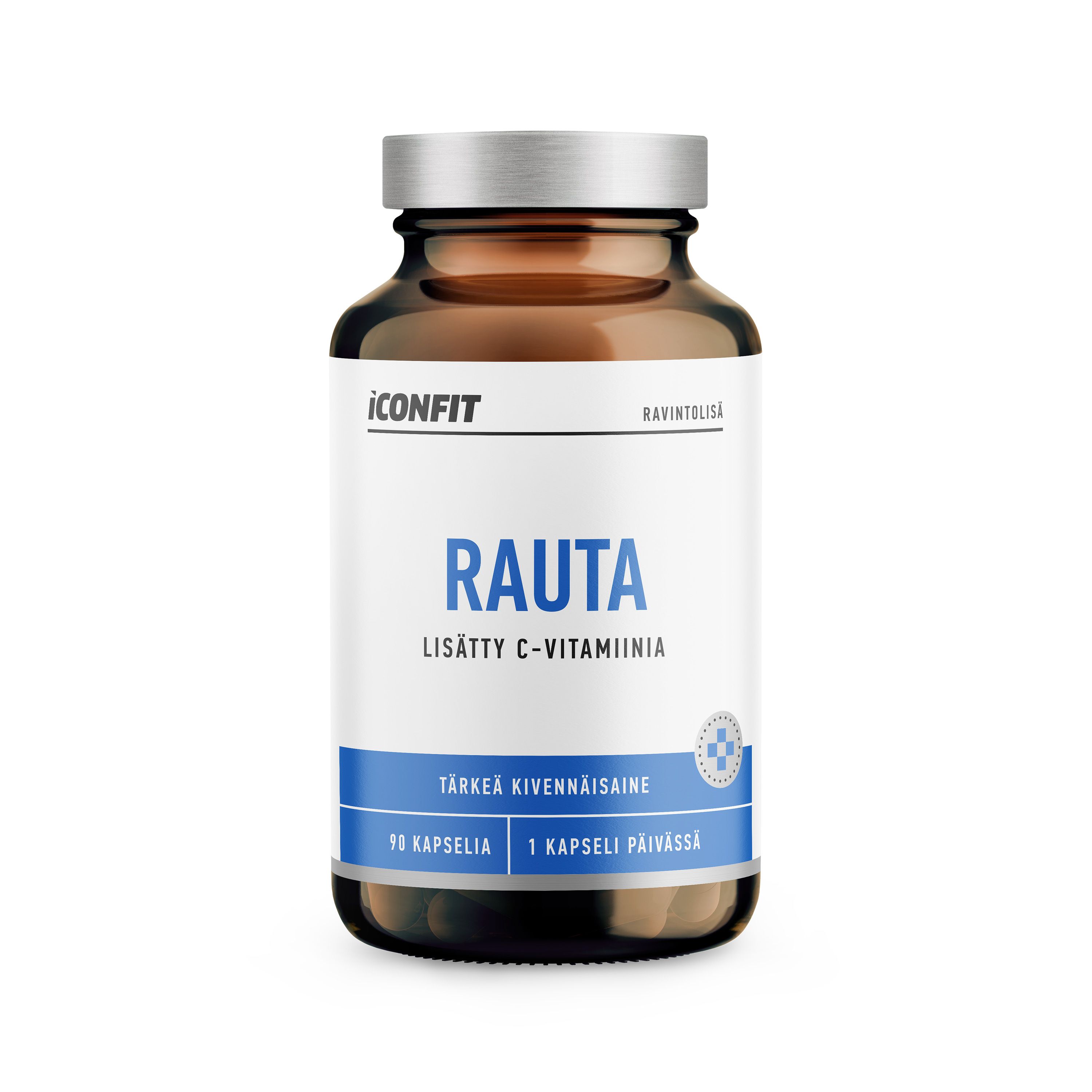 Iconfit Rauta, C-vitamiinia (Bioaktiivinen rautadiglysinaatti), 20mg, 90 kpl