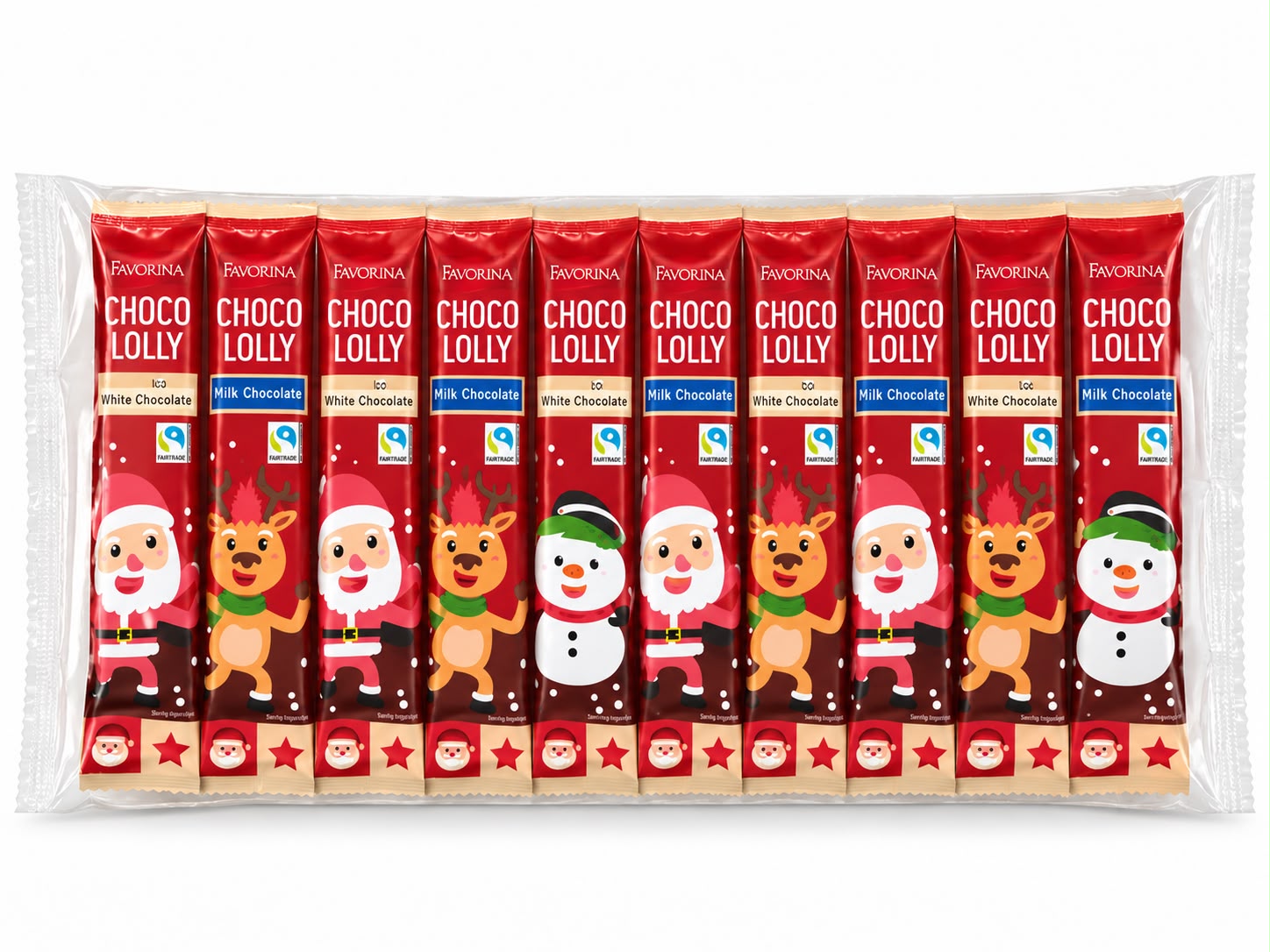 Favorina Choco Lolly – suklaata tikussa, 10 kpl, 150 g
