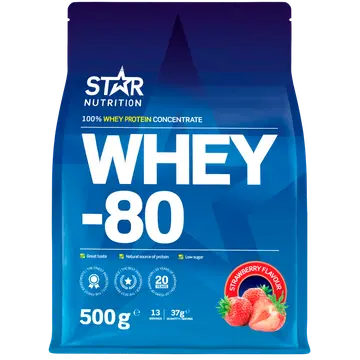 Star Nutrition Whey-80 Strawberry 500g
