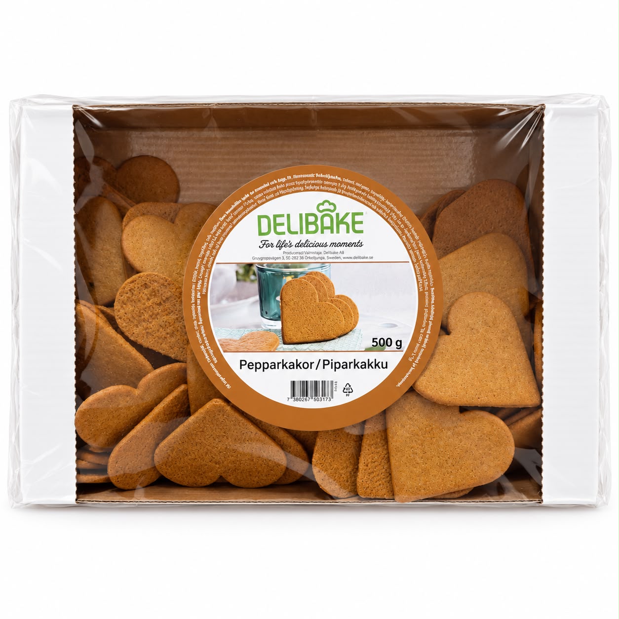 Delibake-sydämenmuotoiset piparkakut, 500 g