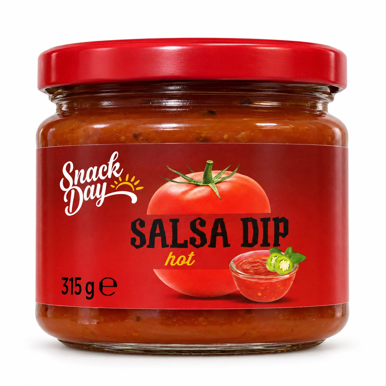 Snack Day Salsa-dippi, tulinen, 315 g