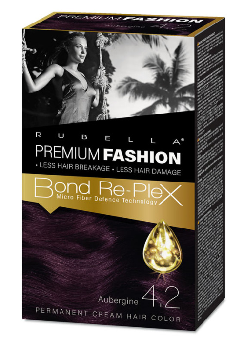 RUBELLA Premium Fashion Color 4.2 баклажан 